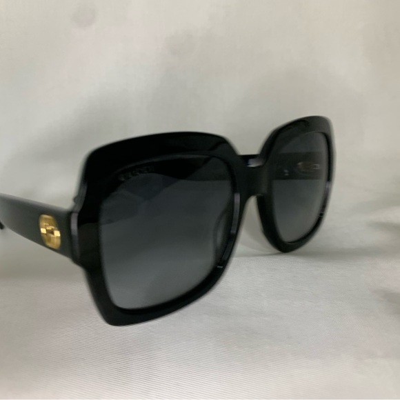 NEW GUCCI SUNGLASSES GG 0036SN 001 BLACK/GRAY 54MM AUTHENTIC 0036 - Picture 4 of 5